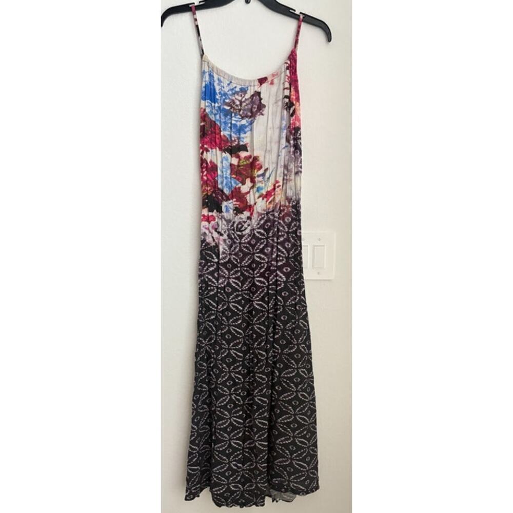 Free People Hollywood Star Hobo Open Back Nomad Print Slip Maxi Size Small - Picture 3 of 9